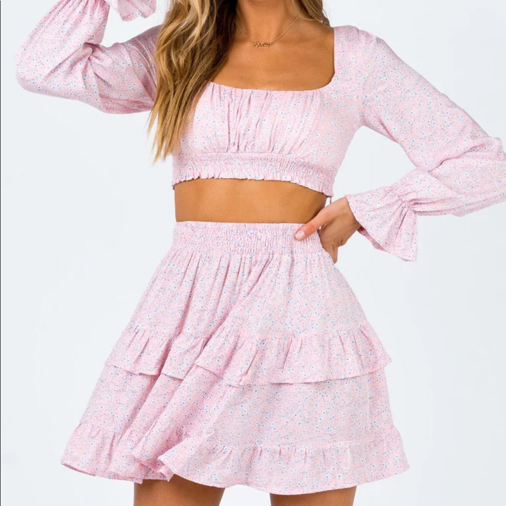 Princess polly susanna set blush